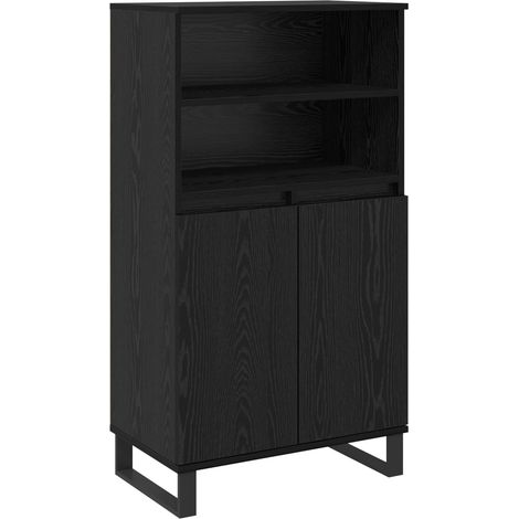 Maison Exclusive - Haut Armoire Noir 60 x 36 x 110 cm Bois d'ingénierie