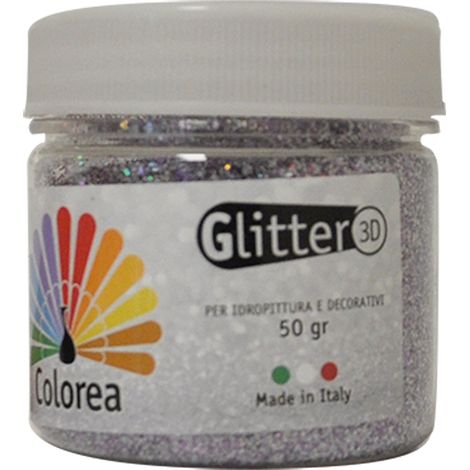 GLITTER PRISMATICI IN POLVERE gr.50 - colore oro- 12 pezzi  - COLOREA