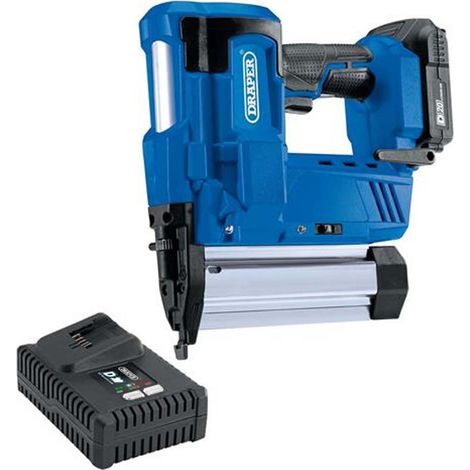 Draper 646 D20 20V Cordless Nail Gun and Stapler Kit with 2.0Ah Battery, Charger, and Storage Case (1/5)