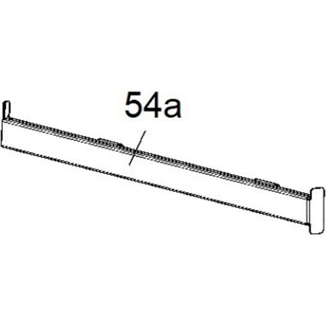 Rail télescopique droit (repère 54a)