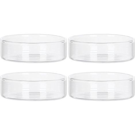Ensemble de 4 assiettes à dessert, boîtes à aliments et plateaux à couverts transparents - Idée cadeau de Noël (1/5)