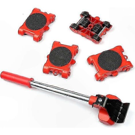 Kit de déménagement robuste en 5 pièces pour la maison et le magasin : outils de levage et de glissement pour un déménagement facile (1/5)