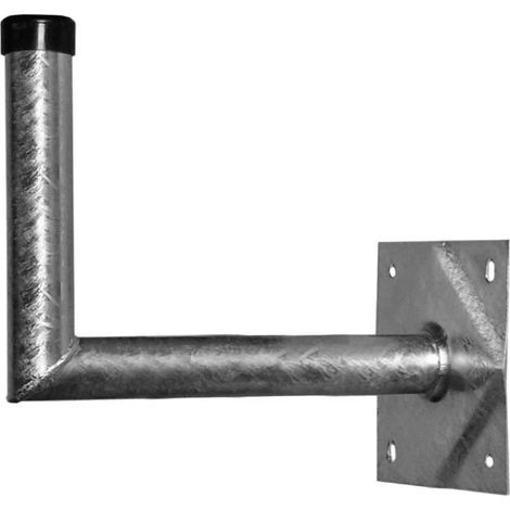 Support mural SAT acier A.S. SAT 24050 Distance au mur: 50 cm Adapté pour taille de parabole: Ø jusqu'à 100 cm argent
