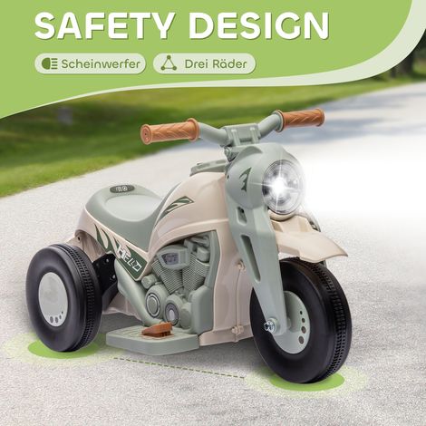Kinder Renn Motorrad Kinder Elektro-Motorrad, 6V Kindermotorrad mit Musik, Blasen 2,5-3 km/h ...