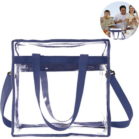 Bolsa Cultural Transparente Bolsa de PVC Impermeable Bolsa de Viaje 32cm13cm32cm (1/4)