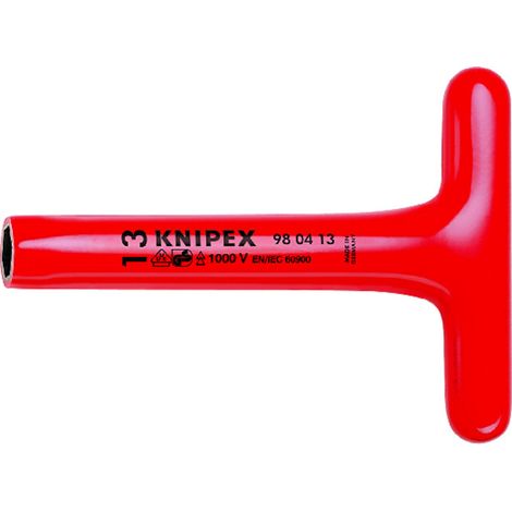 Clés à douilles, avec poignée en T Knipex