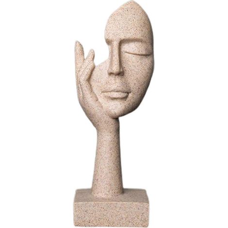 Figurine d'art abstrait décorative, personnages miniatures, œuvres d'art, cadeaux, statue en résine, style moderne pour salon, bureau, bibliothèque, maison-style A