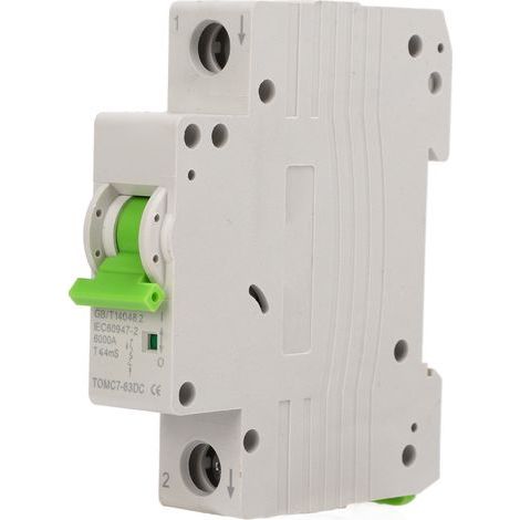 Disjoncteur PV 1P, Mini système magnétique, isolateur de Circuit DC à déclenchement rapide pour système solaire 250V 16A (1/5)