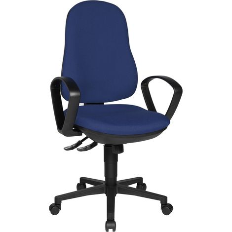Chaise de Bureau Support SY avec accoudoirs Bleu (1/5)