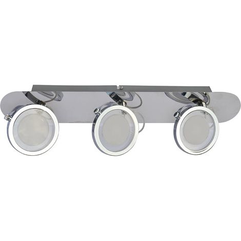 Italux Alessia plafoniera LED 3 luci cromata 3000K