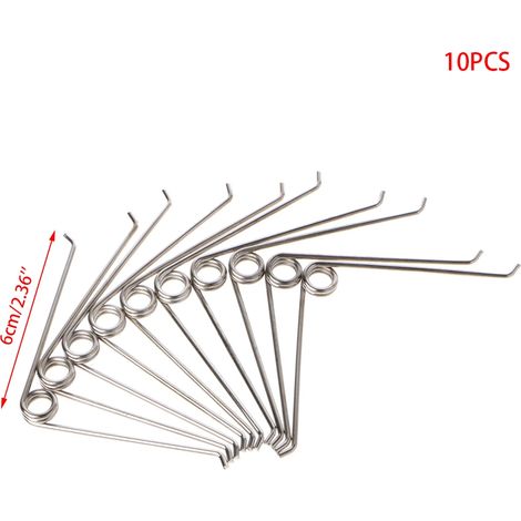 10 outils accessoires pour ciseaux de jardin à ressort de compression en acier en forme de V (1/5)