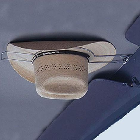 Auto-Huthalterung mit federbelastetem, starrem Helmschutz und Hutbezug