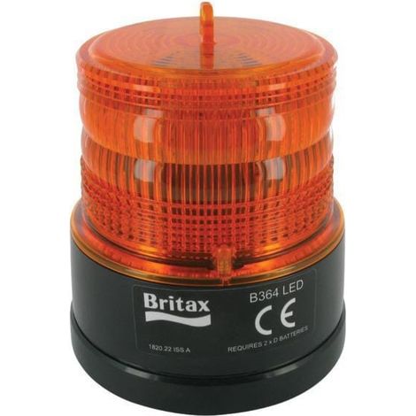 Mini-gyrophare LED autonome sur pile BRITAX B36400BAT