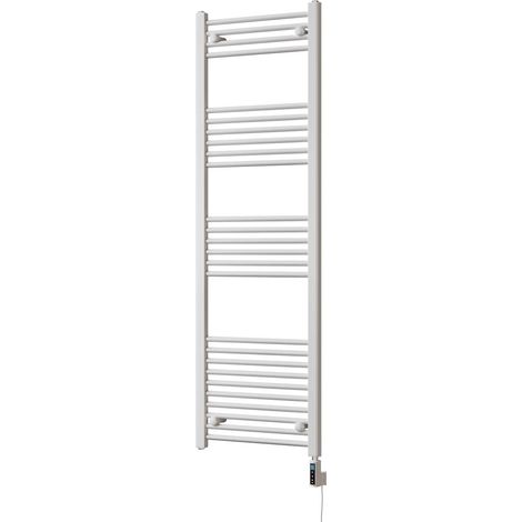 Zennor - White Electric Towel Rail H1600mm x W500mm Straight 600w Thermostatic WIFI (1/3)