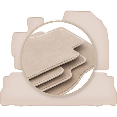 Tapis beiges PREMIUM pour : Toyota Prius III Plus à hayon 2011-2015 (1/5)