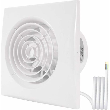 100 mm Badezimmer-Abluftventilator, Wandmontierter Kanalventilator für Abluft