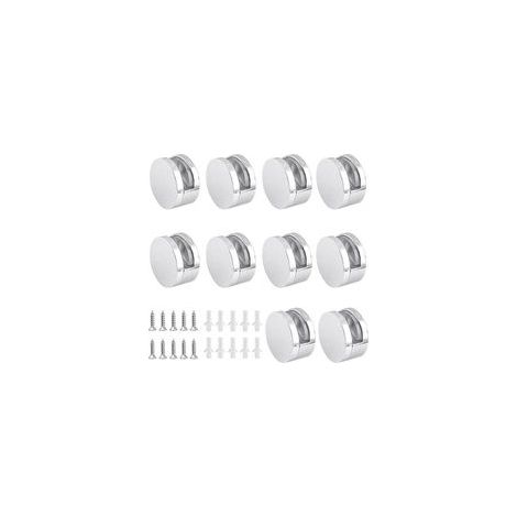 10 Pièces Clips Verre en Alliage Zinc Clips de Miroir Support pour 35mm Pince de Verre (Accessoires Compris) (1/4)