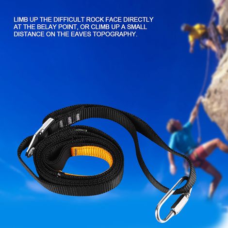 Sangle d'Escalade Réglable avec Pédale - Dispositif de Sécurité pour Ascension en Extérieur
