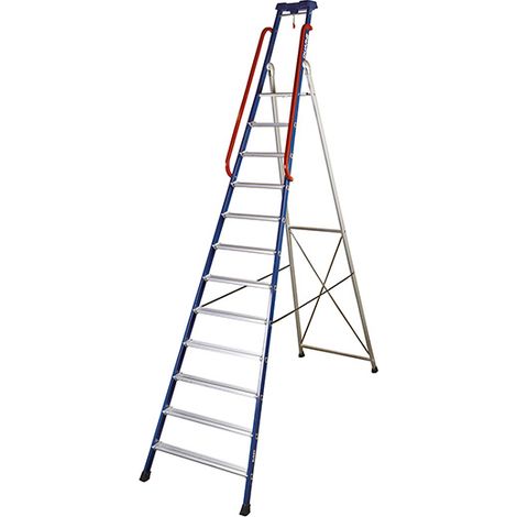 Scaletta pro 12 gradini - Altezza massima lavoro 4.64m - 639212