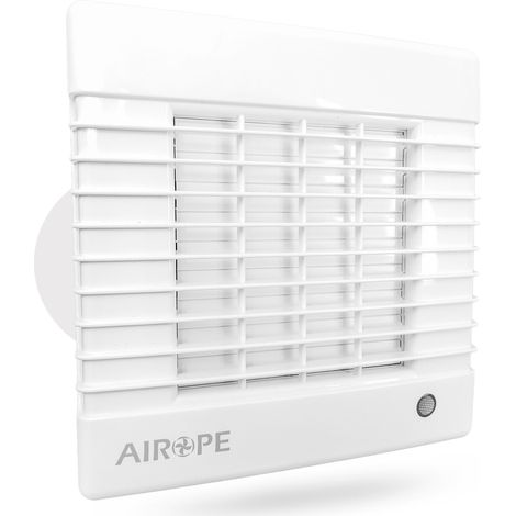 Airope – Ventilateur extracteur d'air 100 mm AS100 – Volet automatique – Débit 70 m3/h – Silencieux 26 dBA – Faible consommation 7.9 W – Garantie 5 ans - AIROPE-AS-100 (1/5)