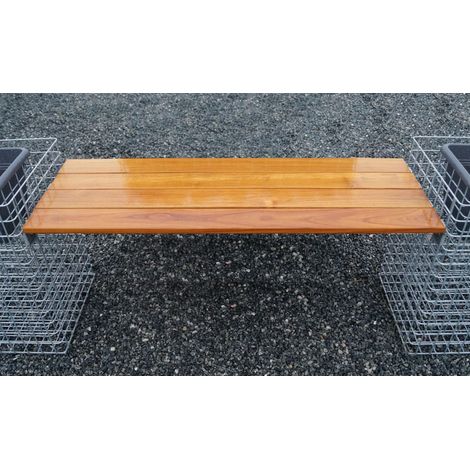 Gabiondeco - Support de banc long Teck 115 cm - Made in Germany (1/3)