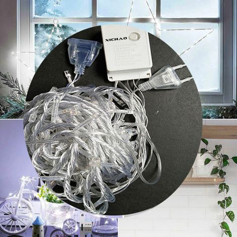 XICHAO - Guirlande Lumineuse 30M 300 LED Lumières avec Télécommande, Étanche 8 Modes de Lumière (BLANC), Décoration Romantique Lumières Blanches Chaudes Chambre Jardin Cour Fête mariage DIY (1/5)