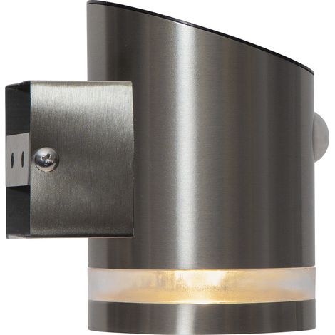 LED-Solar-Wandleuchte Venicini, Edelstahl, mit Bewegungsmelder (1/5)