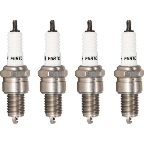 Set di 4 terminali di ricambio per candele per motori BPR6ES, 7995/WR6DC, 7900/WR7DC, RN9YC, RN10YC, RN11YC, 3047/W20EPR-U/VW20, MTD 951-10292, 751-10292, Torch 131-039-Crezuo.