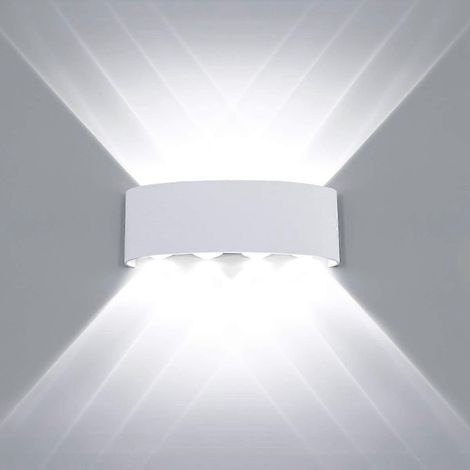 Plafonnier LED moderne étanche en aluminium, applique murale, éclairage d'ambiance pour intérieur et extérieur, couloir, 8 W, noir (1/5)