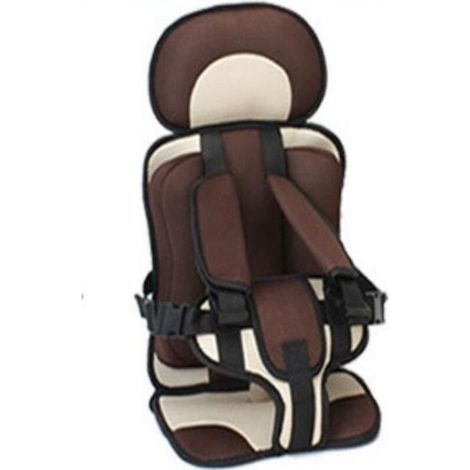 (Cafe)Enfant Siège Auto Siège de Voiture pour Enfants de 3-12 Ans Cafe+Beige