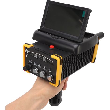 Détecteur de métaux GR9000, écran pliable, portée de recherche 1000 m, 30 m de profondeur, avec fonction or et prise US. (1/5)