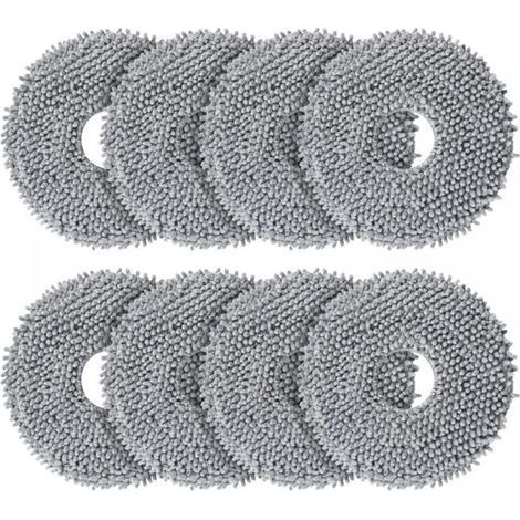 Set of 8 replacement wipes for robot vacuum cleaner and rotating mop (1/5)