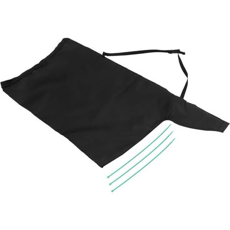 Paquet de Ramassage pour Aspirateur Souffleur à Feuilles pour Extérieur, Grosse Capacité en Tissu Oxford Noir, Collecte des Feuilles Mortes Jardin (1/5)
