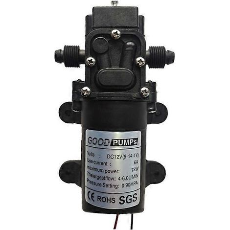12V 130PSI 6L/min Membranpumpe für Boote, Wohnmobile, Wohnwagen und Marineanwendungen – Hochleistungs-Selbstansaug-Druckwasserpumpe.