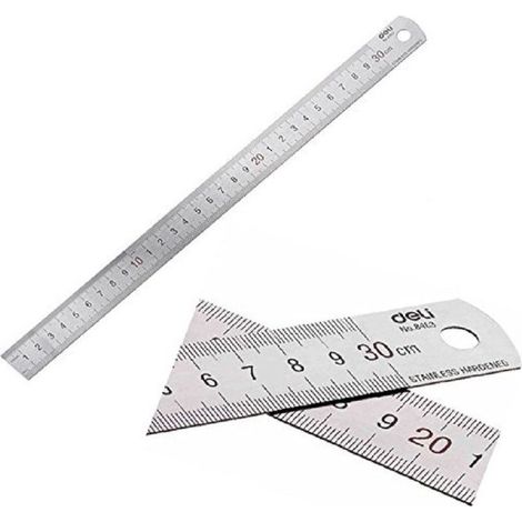 Règle Ruban 1mm à 30cm Métal Acier Règle Multifonction Marquage Cm Et Pouce