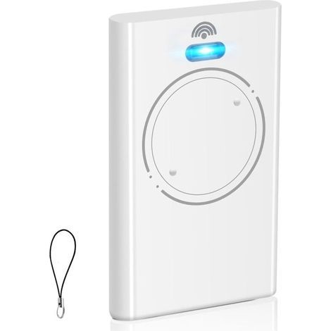 Télécommande pour ouvre-porte de garage 433,92 MHz compatible avec XT2 433 SLH LR, 2 canaux, blanc (1/5)