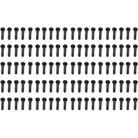 Tiges de valve de pneu en caoutchouc TR414 - Lot de 100 pièces - Pour véhicules automobiles (1/5)