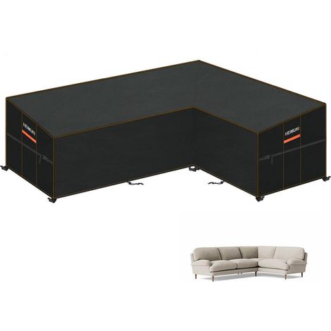 Gartenmöbel Abdeckung L-Form Sofa wasserdicht, winddicht, UV-Schutz, mehrere Größen (1/5)