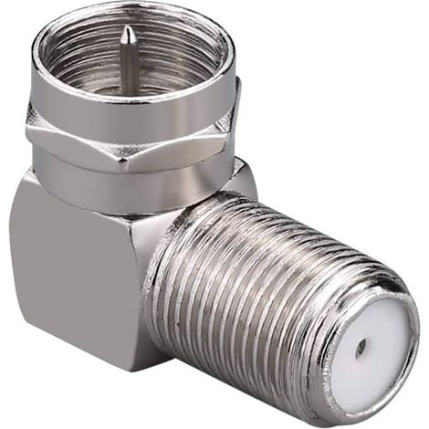 Adaptador antena tipo F en angulo recto  Gris (1/5)