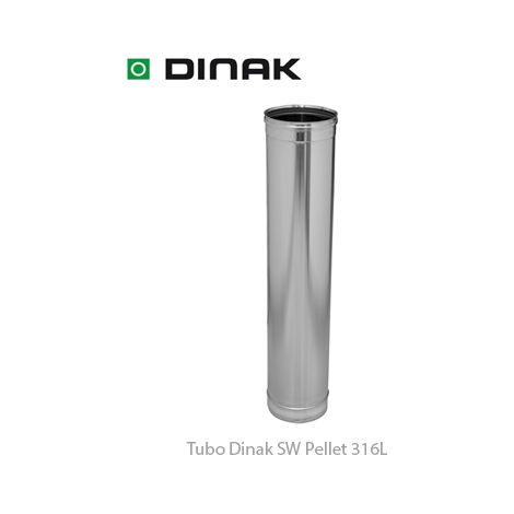 Tubo de 930mm Inox 316L Pellet Dinak SW 930x100mm930x100mm