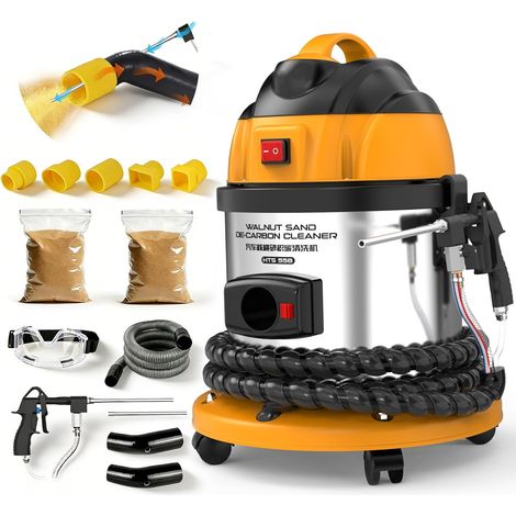 HTS558 220V 1200W 13L Pneumatic Nut Core Sandblaster for Cleaning Engine Intake, Decarbonization Without Disassembly, Fuel Economy (1/5)