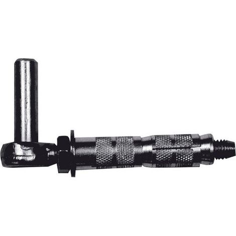 Afbat – Gond cheville acier zingué H.60mm – Diamètre 14mm – Déport réglable pour portails battants – Type de pose à visser