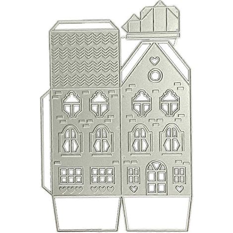 Découpe Métal Maison de Noël - Poinçon pour Scrapbooking et Cartes à Emboîter DIY (1/4)