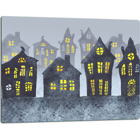 Schneidebrett aus Glas, 52x40 cm, Hausstadt (1/5)