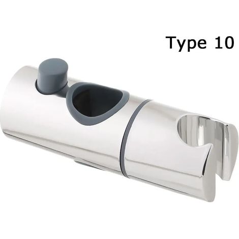 Support de douche réglable en ABS -10 pièces - Support coulissant robuste pour barre de douche et accessoires de salle de bain (1/5)