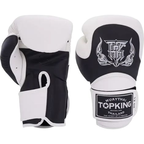 Gants de boxe thaï Top King Blend noirs 12 oz (1/2)