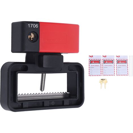 Dispositif de verrouillage de disjoncteur DPD2, Kit de verrouillage électrique autobloquant pour une poignée maximale de 70mm de largeur et 22mm d'épaisseur (1/5)
