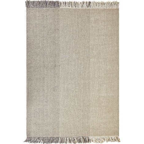 Teppich TEKELER Grau 160 x 230 cm Wolle