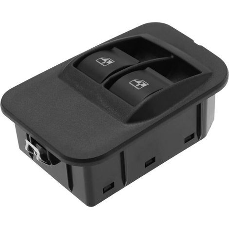 Interrupteur de lève-vitre électrique avec cadre 6490.G8 735461275 compatible avec Nemo Doblo Fiorino Qubo Bipper Combo Interrupteur intérieur Bouton de commande Noir (1/5)