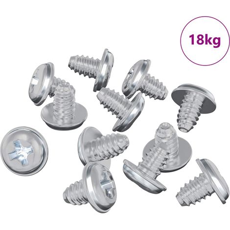 Lock Screws 19149 pcs Silver Iron vidaXL
